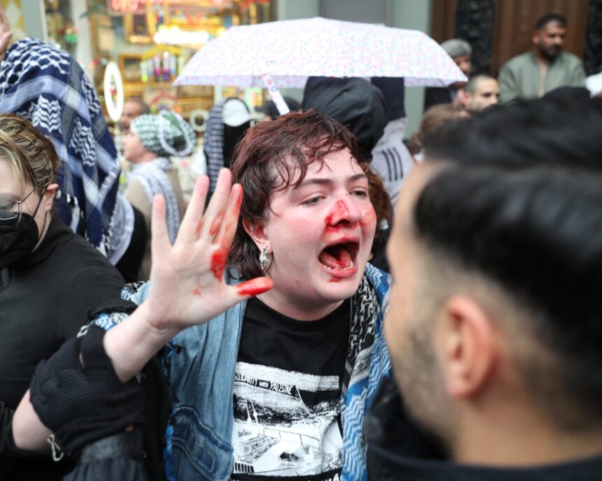 berlin police investigate after irish activist struck by officer at protest 68b5b8334d8bd