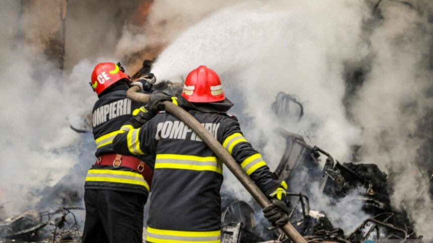 incendiu la acoperisul scolii din satul prunaru jud teleorman 68db8ea186944