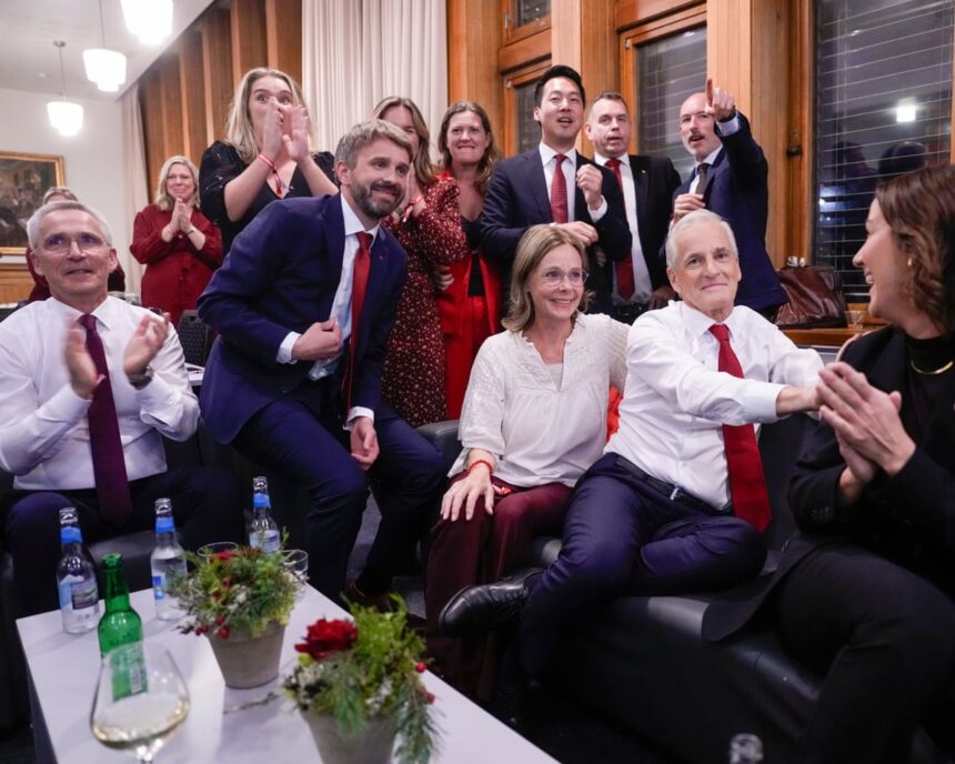 norways labour party holds narrow lead in early election results 68bf3b7a9b1f8
