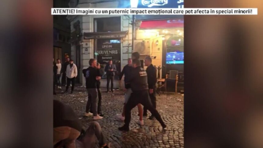 Tinerii, victime ale agresiunii bodyguarzilor în centrul metropolei 1 scene socante tineri batuti de agentii de paza in centrul vechi al capitalei 68d8cabf0dd1a