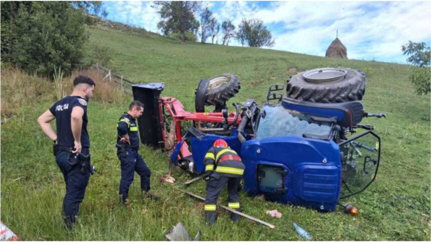 tanar de 25 de ani in stop cardio respirator dupa ce a fost surprins sub un tractor a fost solicitata interventia elicopterului smurd 68c9834dd4beb