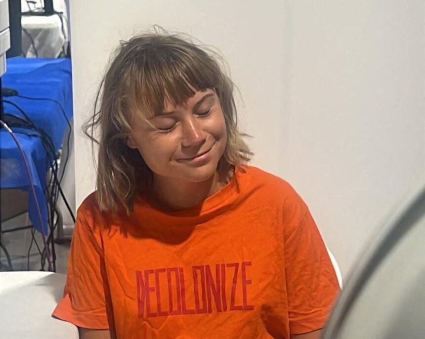 greta thunberg says she is being detained by israel in cell infested with bedbugs 68e1315cf34a6