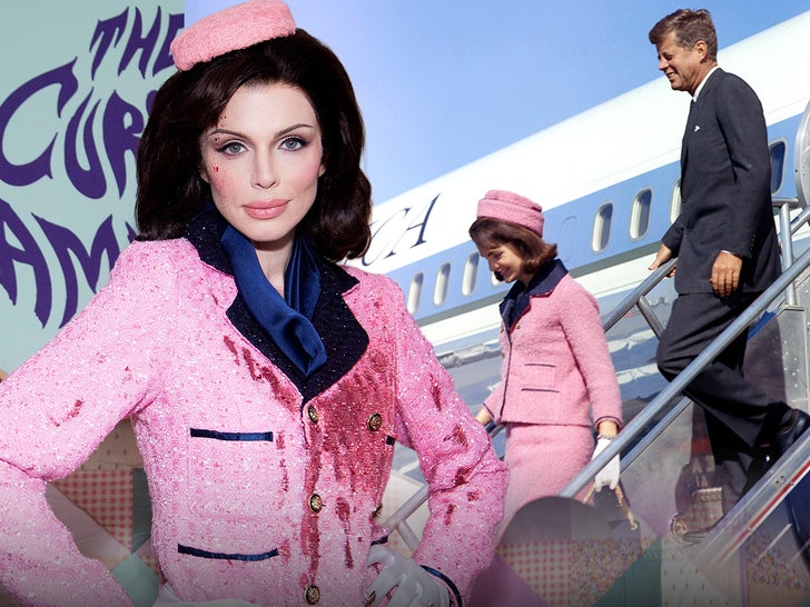 julia fox dresses as blood soaked jackie kennedy for halloween party 6904e4c534671