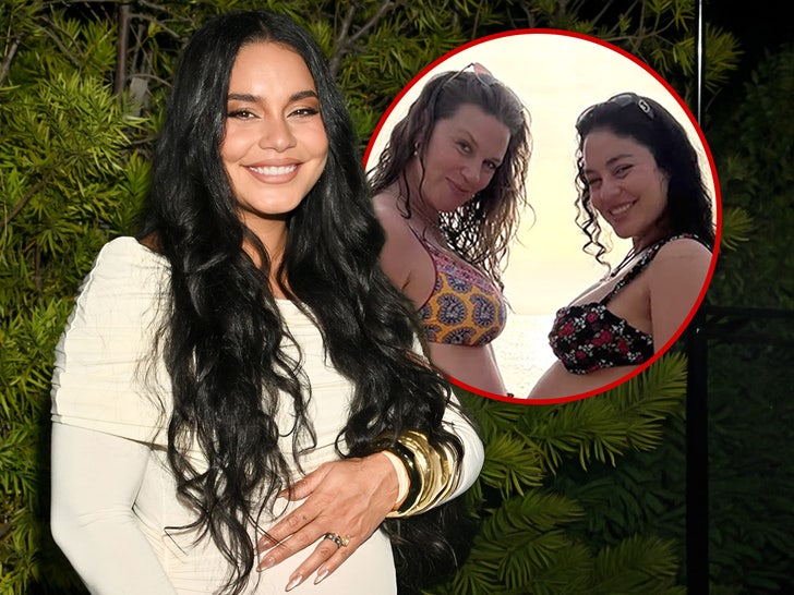 vanessa hudgens shows off baby bump in bikini 68fcc26cb7e55