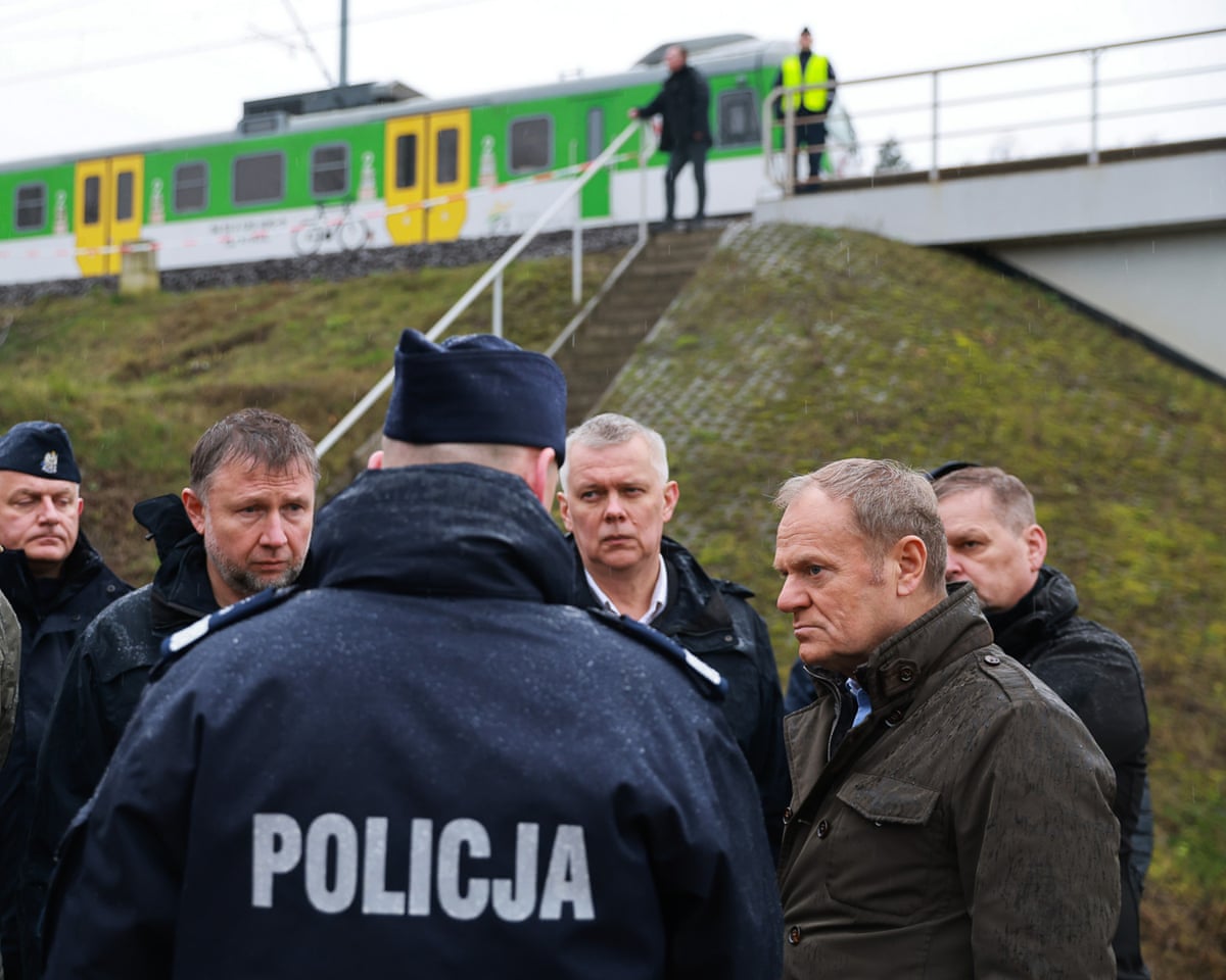 poland railway blast was unprecedented act of sabotage says donald tusk 691b28c105f7c